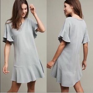 Saturday Sunday Anthropologie Odette Ruffle Dress
